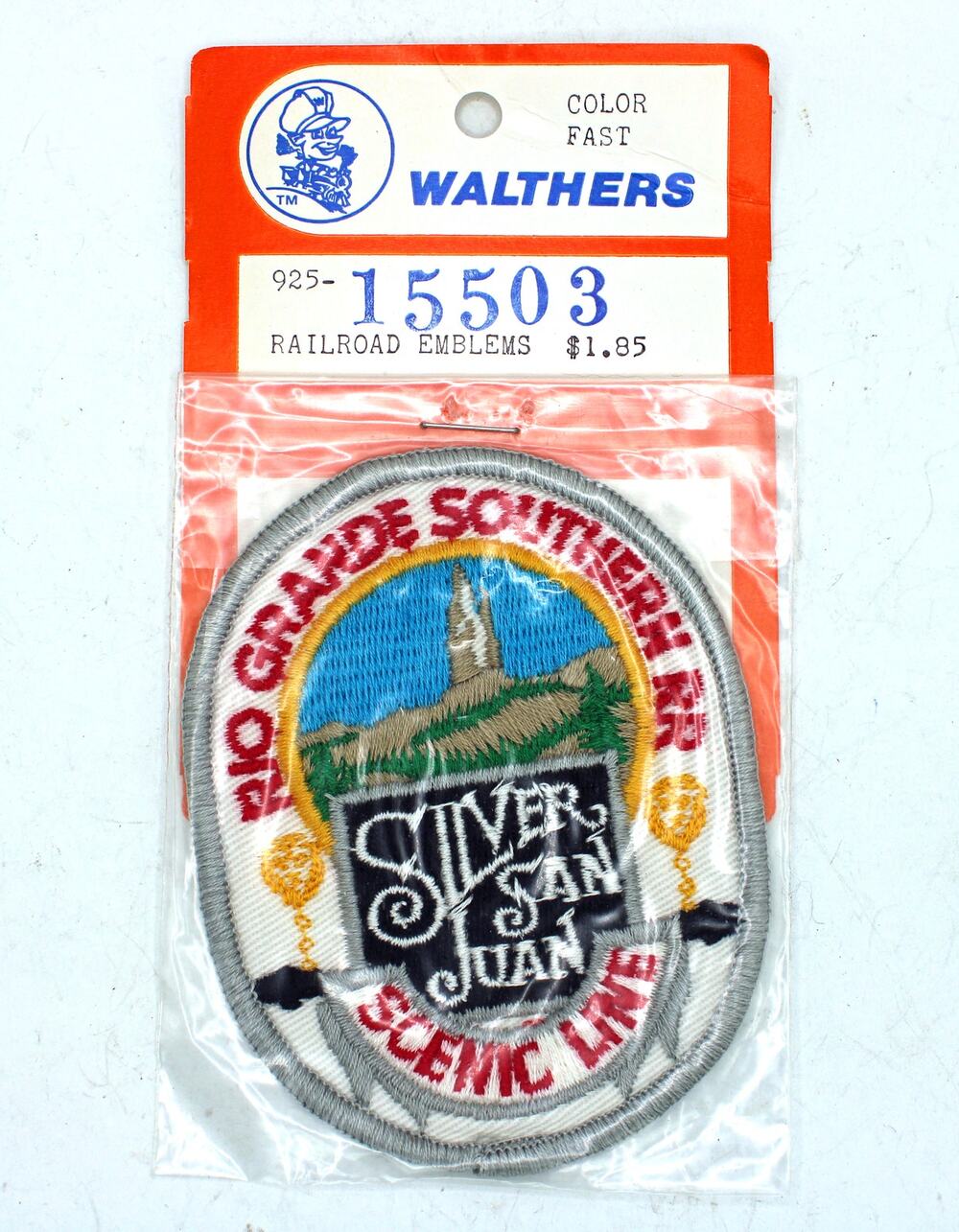 NOS Walthers Rio Grande Silver San Juan Scenic Line Southern Railroad Patch